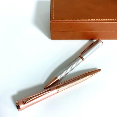 China office & School Pen 3 Pen Set Luxury Set Pink Rose Black Gold Silver Pen With Gold Pen for sale