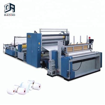 China Full Automatic Factory Kitchen Towel And Toilet Paper Tissue Paper Roll Making Rewinder Machinery for sale