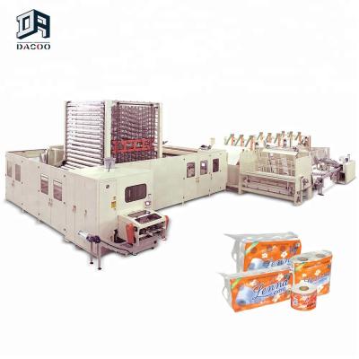 China Direct High Speed ​​Fully Automatic Hotels Toilet Paper Tissue Paper Roll Making Machine for sale