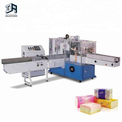 China Automatic Factory Facial Tissue Paper Packing Machine Plastic Sheet For Wrapping for sale