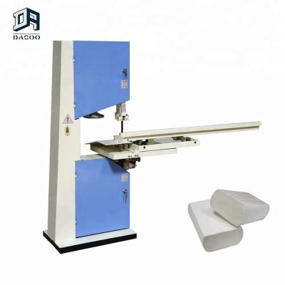 China Factory Hand Towel Band Saw Semi Automatic Paper Cutter Machine for sale