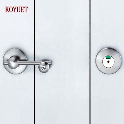 China 304 stainless steel top selling high quality 304 stainless steel toilet partition hardware door lock set for sale