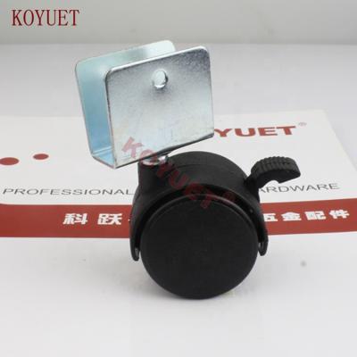 China Modern Omni Directional U Plate Furniture Wheel Caster Truckle for sale