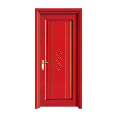 China Traditional soundproof simple interior hdf door design wood interior for sale