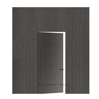 China Modern Flush Design Hidden Frameless Flush Wood Door Invisible Door for sale