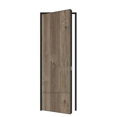 China Modern Sound Insulation Hinges Frameless Concealed Invisible Melamine Concealed Wooden Door for sale