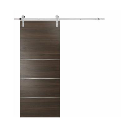 China Traditional Customized Modern Wood Door Design Sliding Timber Barn Door For House for sale