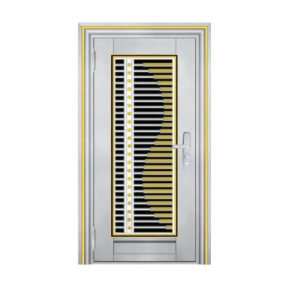 China Modern High Quality Exterior Base Entry Way Stainless Steel Security Door for sale