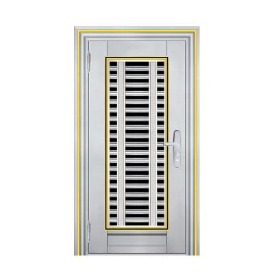 China China Modern Exterior Stainless Steel Entry Door Security Glass Door for sale