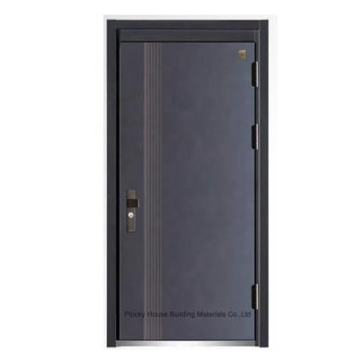 China Customized Modern Home Front Steel Door Modern Metal Exterior Security Steel Door for sale