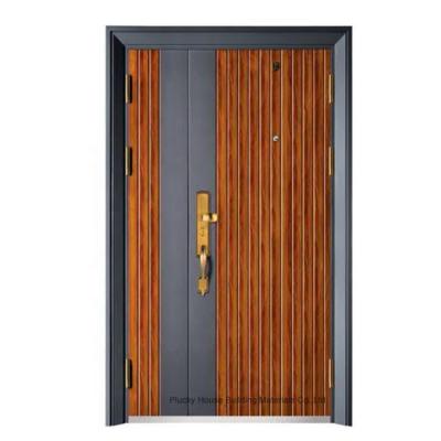 China Modern Steel Door Design Exterior Modern Base Entry Security Steel Door for sale