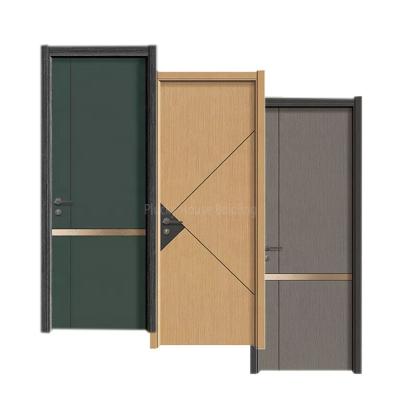 China China Supplier MDF Modern Waterproof Interior Bedroom Wood Door Top Room Wood Interior Door For Home for sale