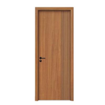 China Latest Traditional Design Wooden Interior Door With Solid Frame Door For Home for sale