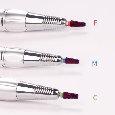 China Beauty Nail Drill Tools Good Quality Purple Alloy Tungsten Steel Nail Drill Bit 5 In 1 Cuticle Burr Electric Nail Bits Nail Drill Bit Cutter Foot Clean for sale