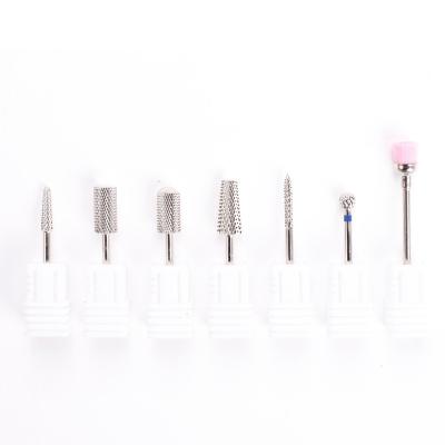 China Wholesale Nail Polishing Drill Bit Tungsten Carbide Nail Drill Bit Brush Steel Grinding Tool For Electric Drill Machine for sale