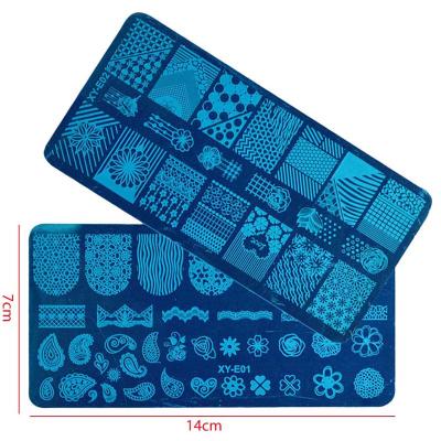 China Nail Art DIY Varies Designs Nail Stamping Plates Stainless Steel Nail Manicuring Art Image Printing Template for sale