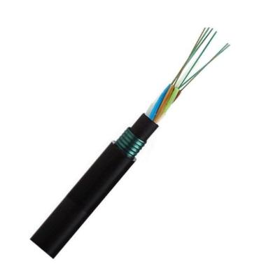 China Outdoor GYXTW53 Fiber Optic Cable Uni-tube Double Layer Armored Outdoor Cable 2-12 Core Single Multi Mode for sale