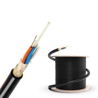 China Single Mode Outdoor Fiber Optic Hollow Outdoor ADSS 12~144 All Dielectric Self Supporting Aerial Cable FRP Strength Span 100~300mm for sale