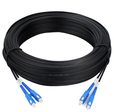 China Indoor FTTH Drop Fiber Optic Patch Cable SC/APC-SC/APC 3.0mm Single Mode G657A2 OS2 for sale