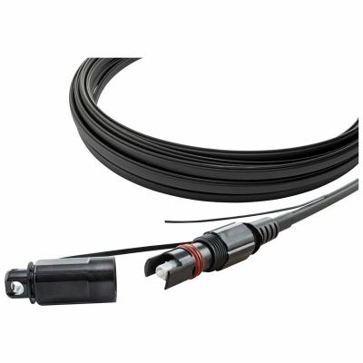 China IP67 Outdoor PE Platform Toneable Locatable Interface Cables 4.5*8.1mm Harndened Connectors SC/APC FTTH Drop Patch Cord for sale