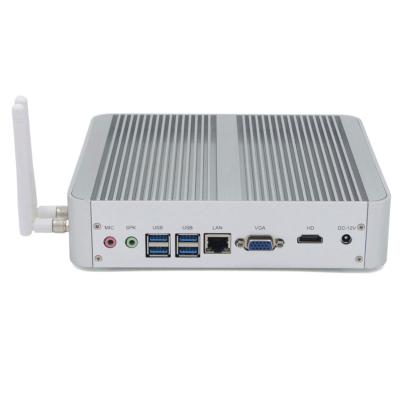 China Fanless Core i5 8250U i3 8145U DDR4 HD VGA USB 1000M LAN PC 4K HTPC Fanless Silent Micro Desktop Computer System Partaker B16 Mini Core for sale