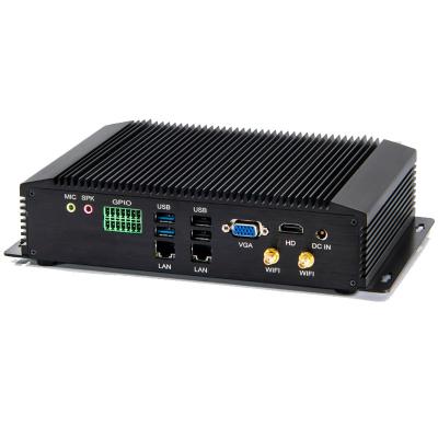 China Fanless+Aluminum Alloy Metal Case Partaker I27 Core I7 8550U Recessed Industrial Computer, Portable Industrial Computer Case, ATX Industrial PC With GPIO PS2 Ports for sale