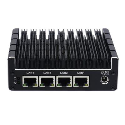 China System 0.00dB Mini Fanless Partaker C4 Quad Core J3160 PC Firewall Router, Mini Itx Firewall, 4 Lan Firewall With 4G RAM 64G SSD for sale