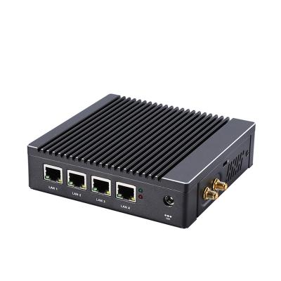 China Partaker H4 N3700 Mini Computer Firewall Appliance Pfsense Quad Core With 4 NIC Gigabit Ports Support AES 133*127*37 Ni 133*127*37 (L*W*H) for sale