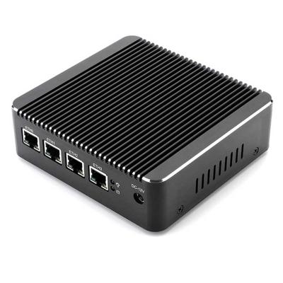 China Fanless Fanless System Partaker H3 Quad Core J4125 Pfsense Mini PC Firewall Security Appliance With LAN Ni 4 Gigabit I211 Support AES for sale