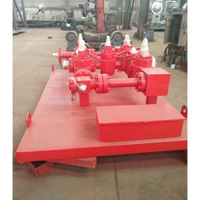 China Five Gate Design Oil Drilling System China High Pressure Oil Well Clog And Kill Manifold for sale