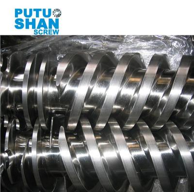 China Factory Bimetal Parallel Twin Screw For PVC (WPC) Extruder for sale