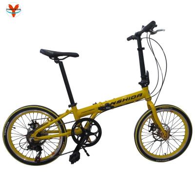 China Steel 20 folding bike 2023 small size cheap folding bike/20 inch kids bike/bicycle folding for sale