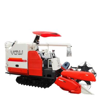 China full Hot Selling model crawler-type mini combine harvester YAZU DC70+ whole feeding equipment for sale for sale