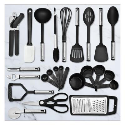 China Hot Selling Stocked 25 Piece Kitchenware Kitchen Set Stainless Steel Kitchenware And Cooking Tools for sale