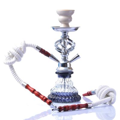 China Double Acrylic Hose Hookah Travel Shisha Hose Set Nargile Chicha Narguile Completo With Bowl Metal Charcoal Tongs Smoking Pipe for sale