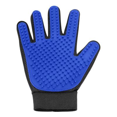 China For Splitting Left and Right Hands Wholesale Multifunctional Cat Hair Grooming Glove Dog Cat Glove Pet Washing Glove for sale