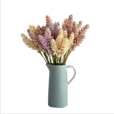 China Modern hot selling artificial wheat ears flower home wedding decoration simulation wheatear flower for sale