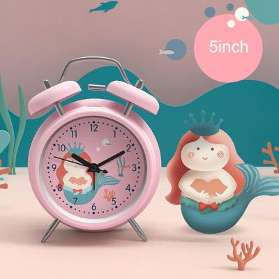 China Classroom Hot Selling Multifunctional Cartoon Bedside Clock Cute Silent Night Light Alarm Clock for sale