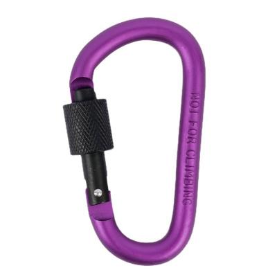 China US Aluminum Alloy Spring Buckle Spring Hook Carabiner Outdoor Security Buckle for sale