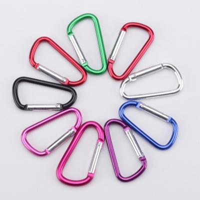 China Us High Quality D Shape Aluminum Alloy Carabiner Hook Key Ring Accessories Carabiner for sale