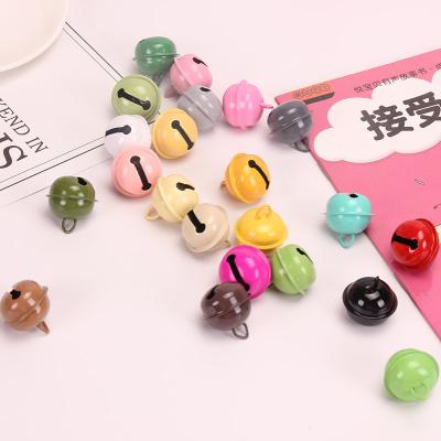 China Wholesale Europe Color Painted 22mm Metal Bells For Christmas Dog Head Chain Decoration for sale