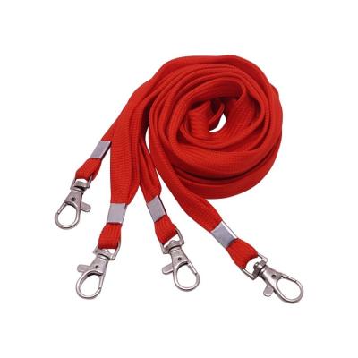 China Anti-wrinkle manufacturers custom 1cm wide thickened double-layer lobster loop nylon lanyard for sale