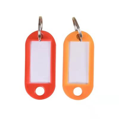 China Daily cheap colorful plastic rfid hotel name tag id key chain mini key card with key fob for sale