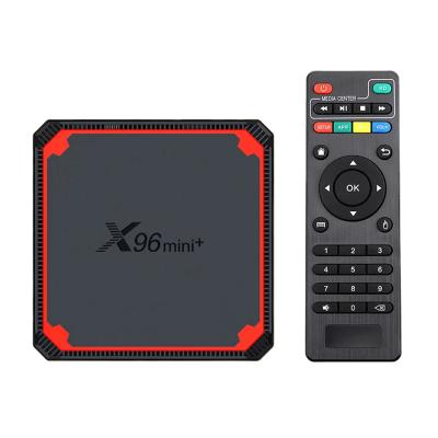 China Hot Selling Android IPTV Set Top Box 4k TV Mini Box X96 Plus Core 1gb 2gb Mini Amlogic Set Top Box Quad S905W4 Android 9.0 Wifi Smart Receiver X96+ for sale