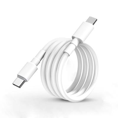 China Hot Selling Strong Durable USB3.0 5A 60W Data Fast Charging Type-C to C Cable 1m 2m PVC Fast Charger Data USB Cable For iPhone xiaomi for sale