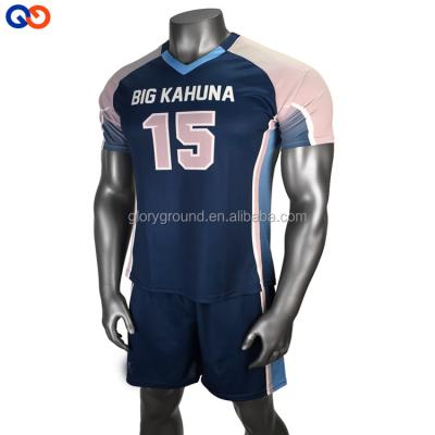 China Beathable Top Selling Sublimation Custom Design Volleyball Jersey For Men Fitness for sale