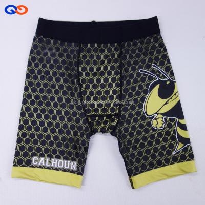 China Custom Sublimated Beathable Compression Shorts Mens for sale