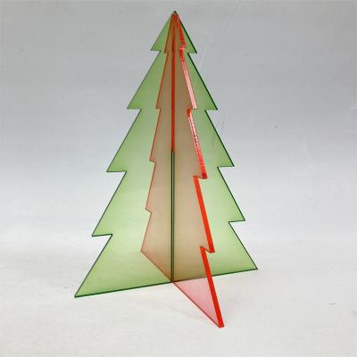 China Festival Decoration 8 Inch Christmas Acrylic Tree Ornaments for sale