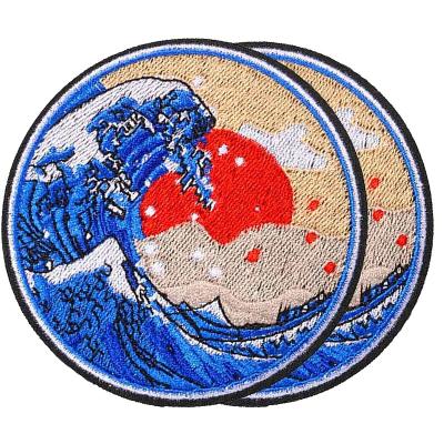 China Viable High Quality Factory Custom Garment Accessories Heat Press Embroidery Patches For Hats Clothing for sale