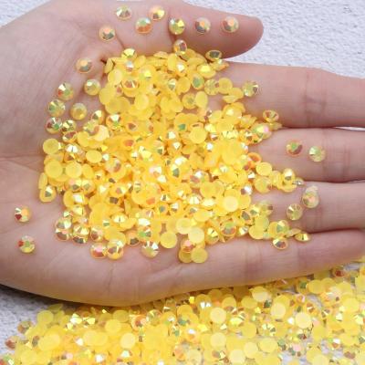 China 1000pcs Gold Flatback 3MM Crystal Inventory Acrylic Gem Decorative Hat Dress Jeans Rhinestones Hotfix Neon Flat Back Non for sale